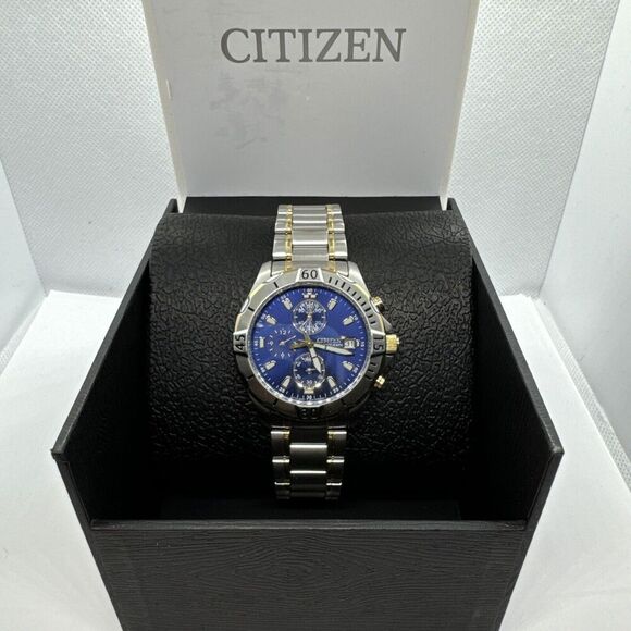 Citizen AN3394-59L Men's Silver Stainless Steel Analog Dail Quartz Watch JNA93 - Picture 1 of 12